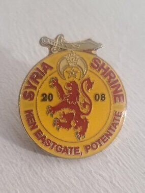 Syria Shriners Cheswick Pittsburgh Pennsylvania 2008 Lodge Lapel Pin - Eastgate